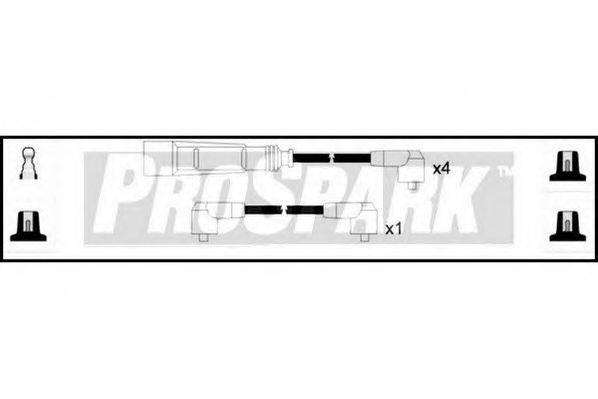 STANDARD OES165 Комплект дротів запалення