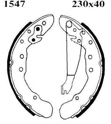 BSF 01547 Комплект гальмівних колодок