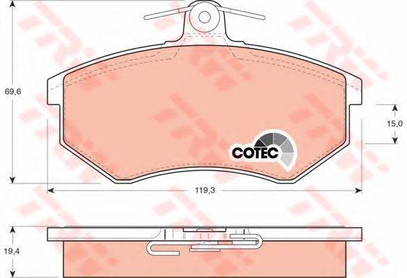 DR!VE+ DP1010100941 Комплект гальмівних колодок, дискове гальмо